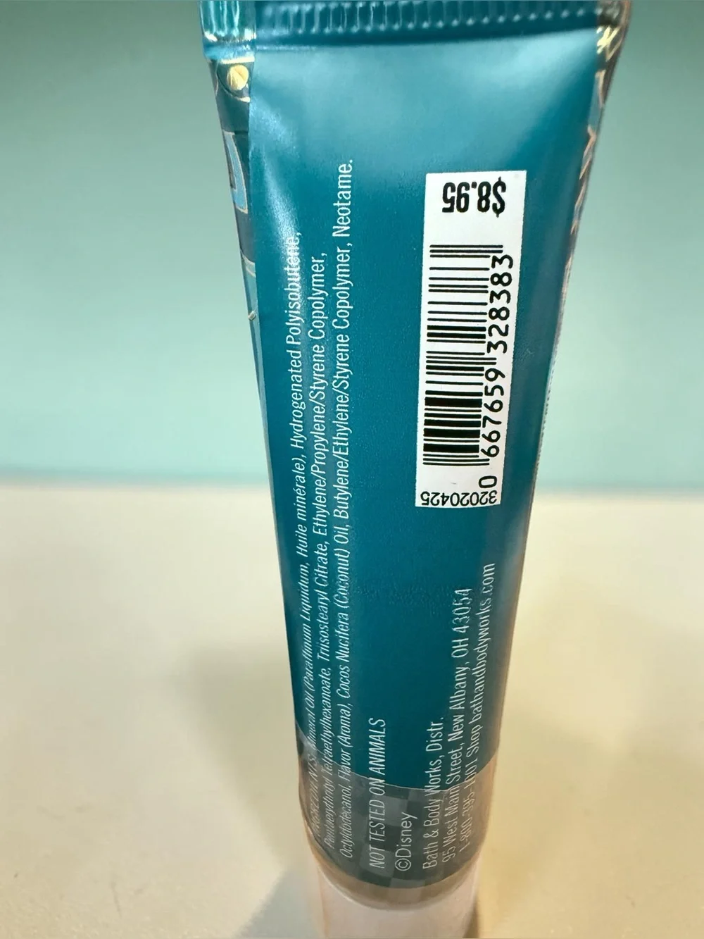 Bath & Body Works Jasmine Body Wash & Lip Gloss Teal & Gold accents 4 piece set
